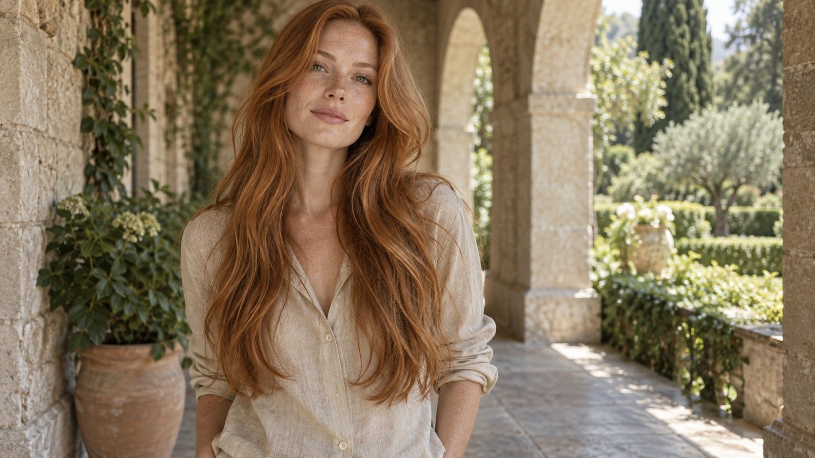Long Hair for an Oval Face: Layers, Partings and Everyday Volume